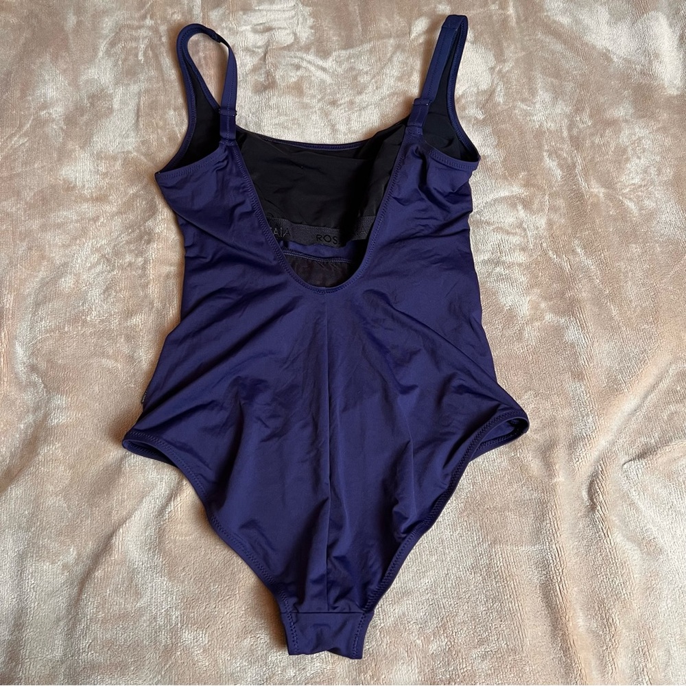 ANITA NWOT 'Svea' Square Neck Navy Blue Striped One Piece Swimsuit - Size 34C - Picture 5 of 15